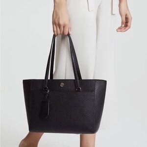 Tory Burch Small Robertson Black Tote Bag